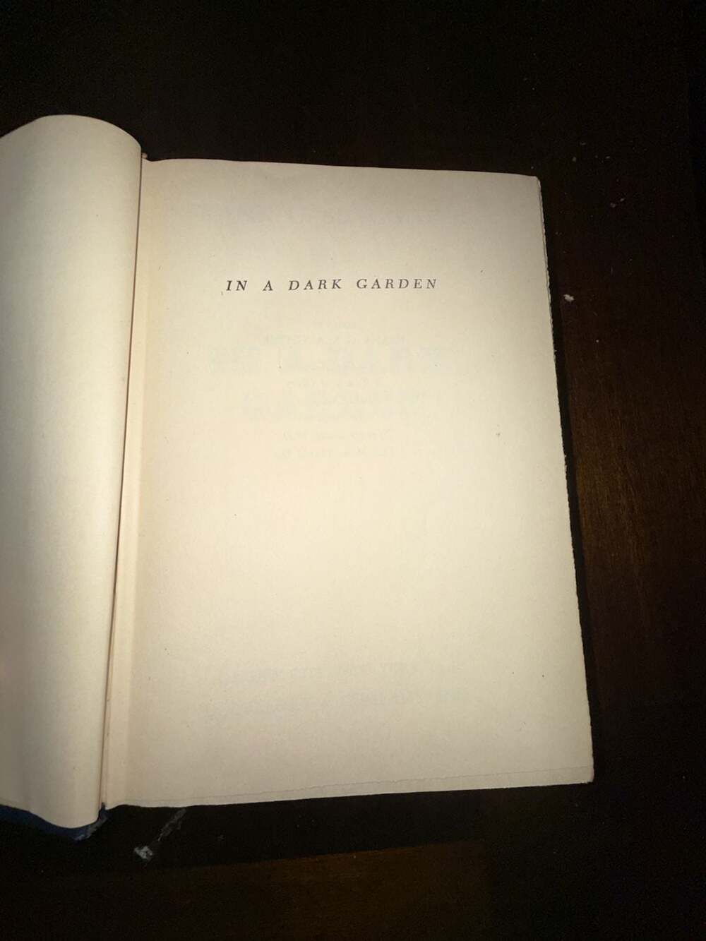 In A Dark Garden by Frank G. Slaughter (1947 Hardcover Edition)